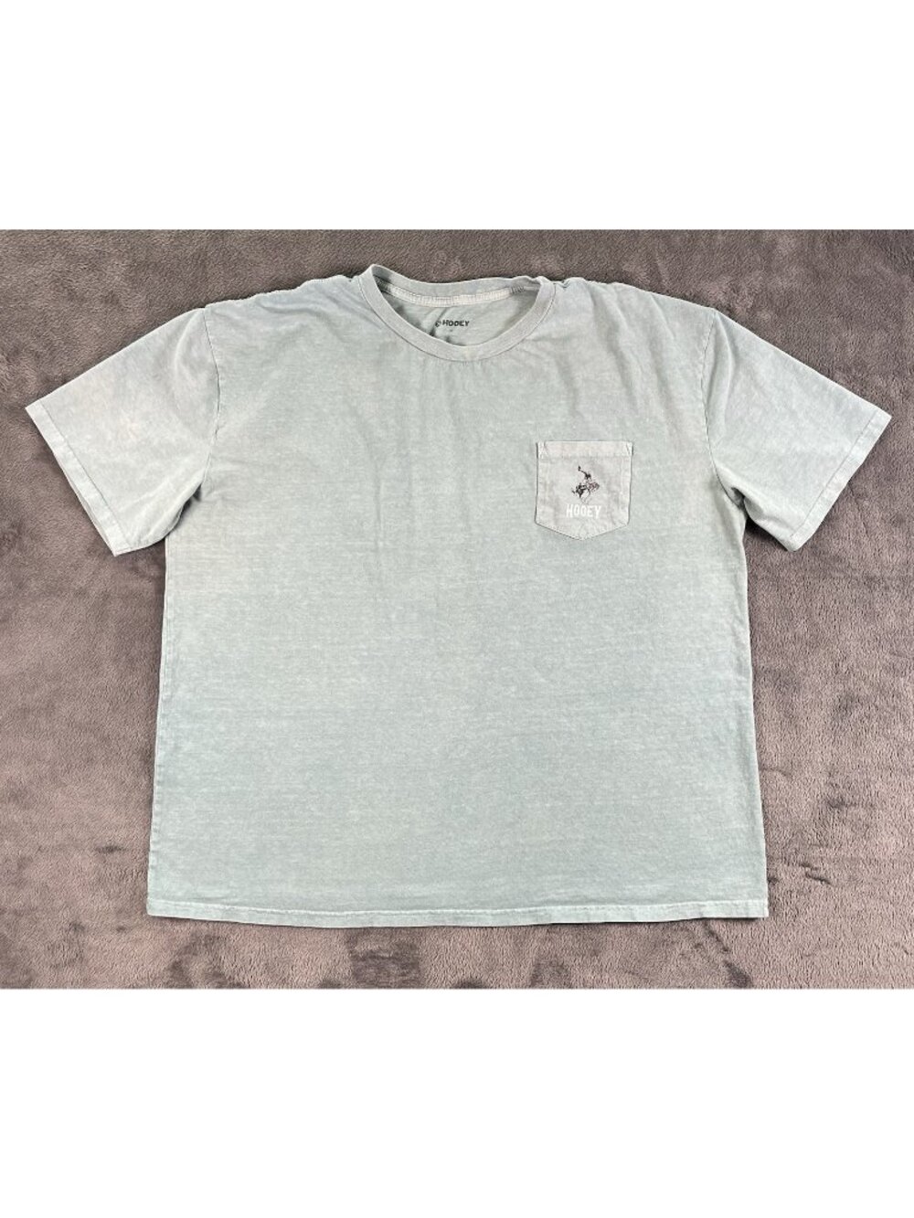 Hooey Men's XXL Pocket T Shirt Teal Rodeo Cowboy Western Graphic Logo